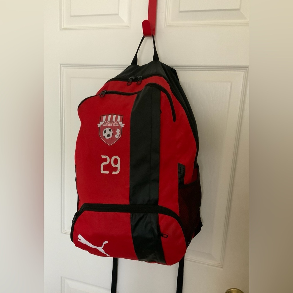 Puma Men's Red and Black Sports Backpack